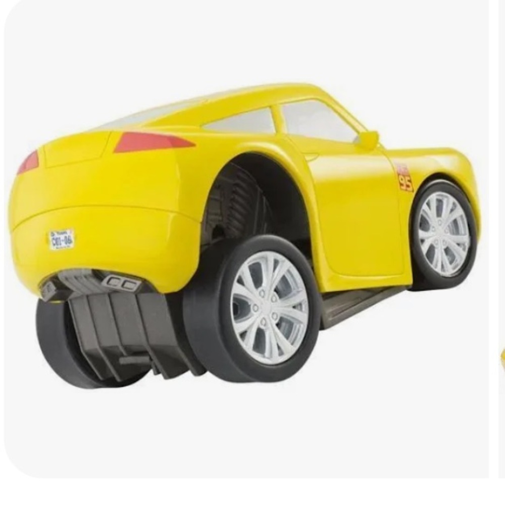 Yellow and Blue Toy Car with Realistic Details‎